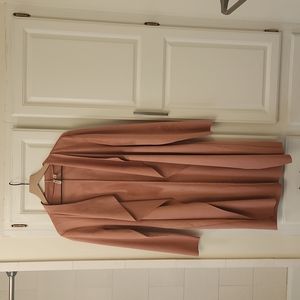 Knee length, suede like duster